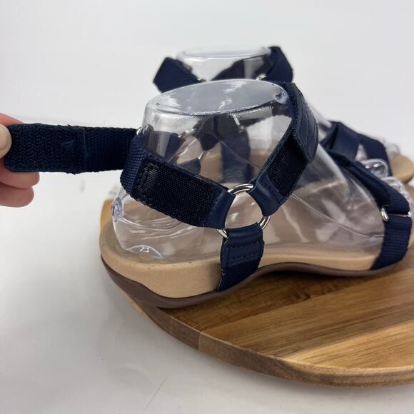 VIONIC 5 Rest Candace Women's Navy Orthotic Backstrap Sport Comfort Sandals - Picture 12 of 14